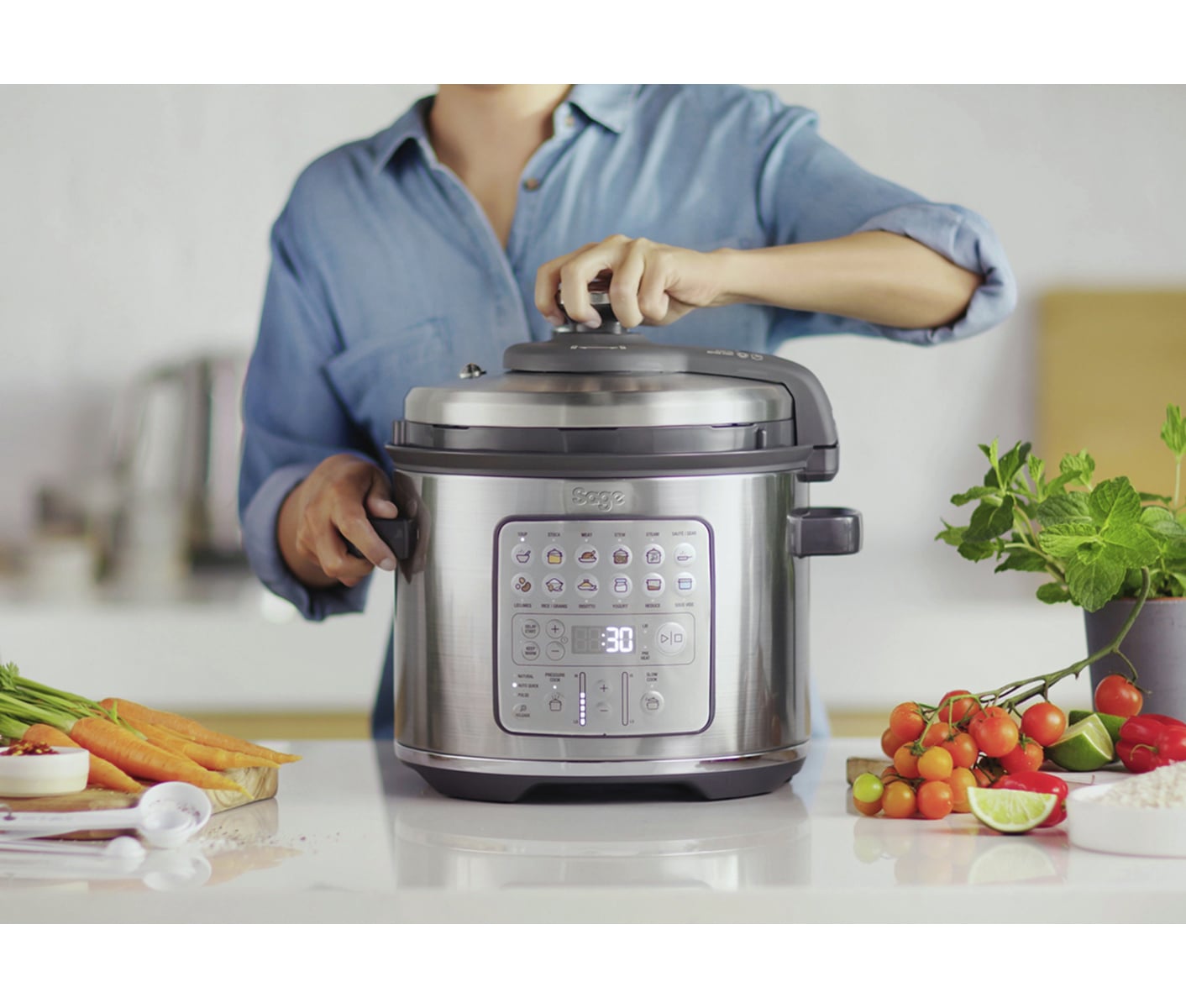 Sage SPR680BSS The Fast Slow Go Multicooker billede 8