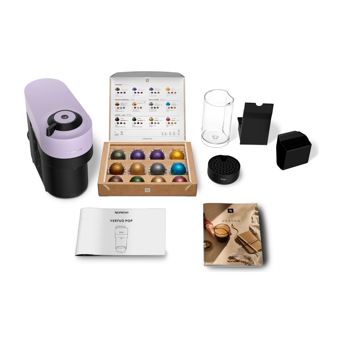 Nespresso Vertuo Pop by Sage kapselmaskine, lilac billede 1