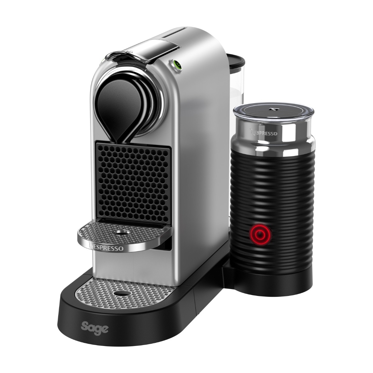 Nespresso CitiZ & Milk kapselmaskine by Sage, sølv
