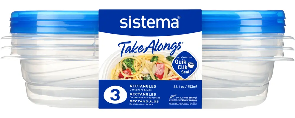 Sistema TakeAlongs beholdere 3 x 950 ml