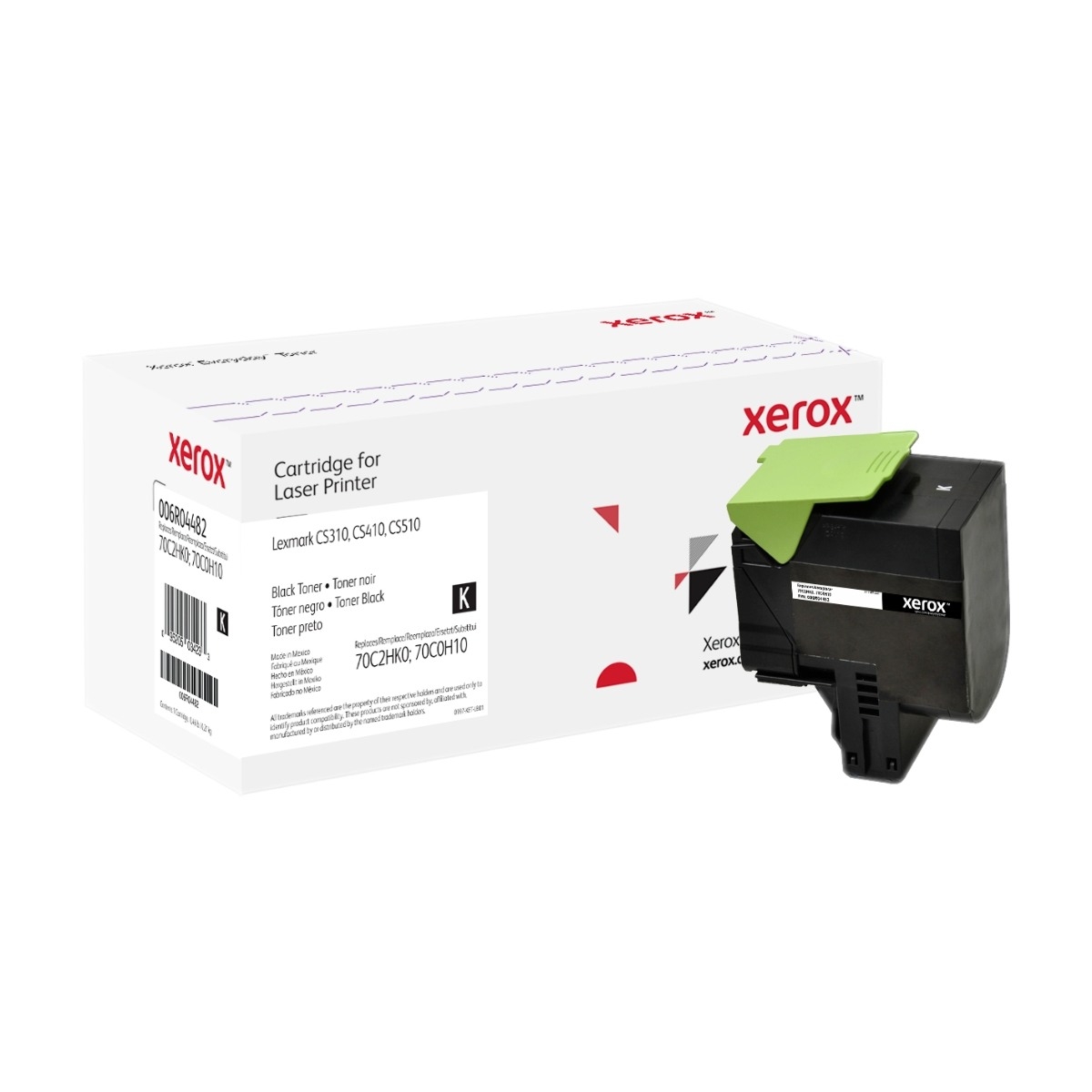 Xerox sort tonerpatron Lexmark 70c2hk0 billede 1