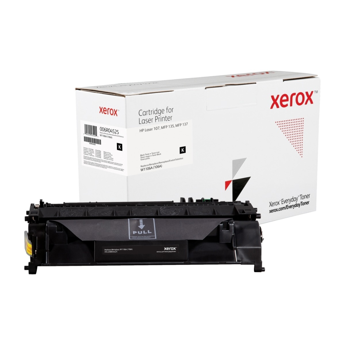 Xerox sort tonerpatron Hp W1106A (106a) billede 1