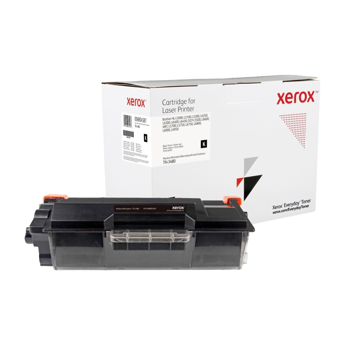 Xerox sort tonerpatron Brother TN-3480 billede 1