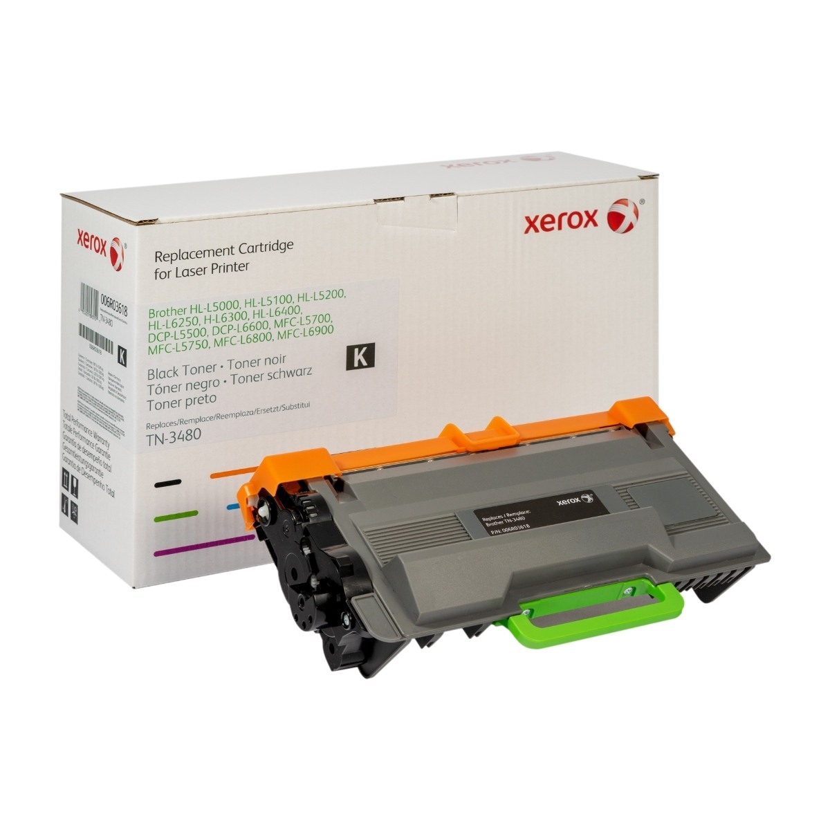 Xerox sort tonerpatron 8K Brother HL-l5000 billede 1